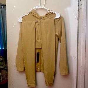 Brand new tan tights and jacket